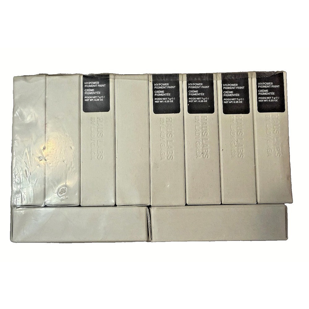 10 Pack HAUS LABS Hy-Power Pigment Paint Black Onyx Matte NIB FULL SZ. MSRP $340